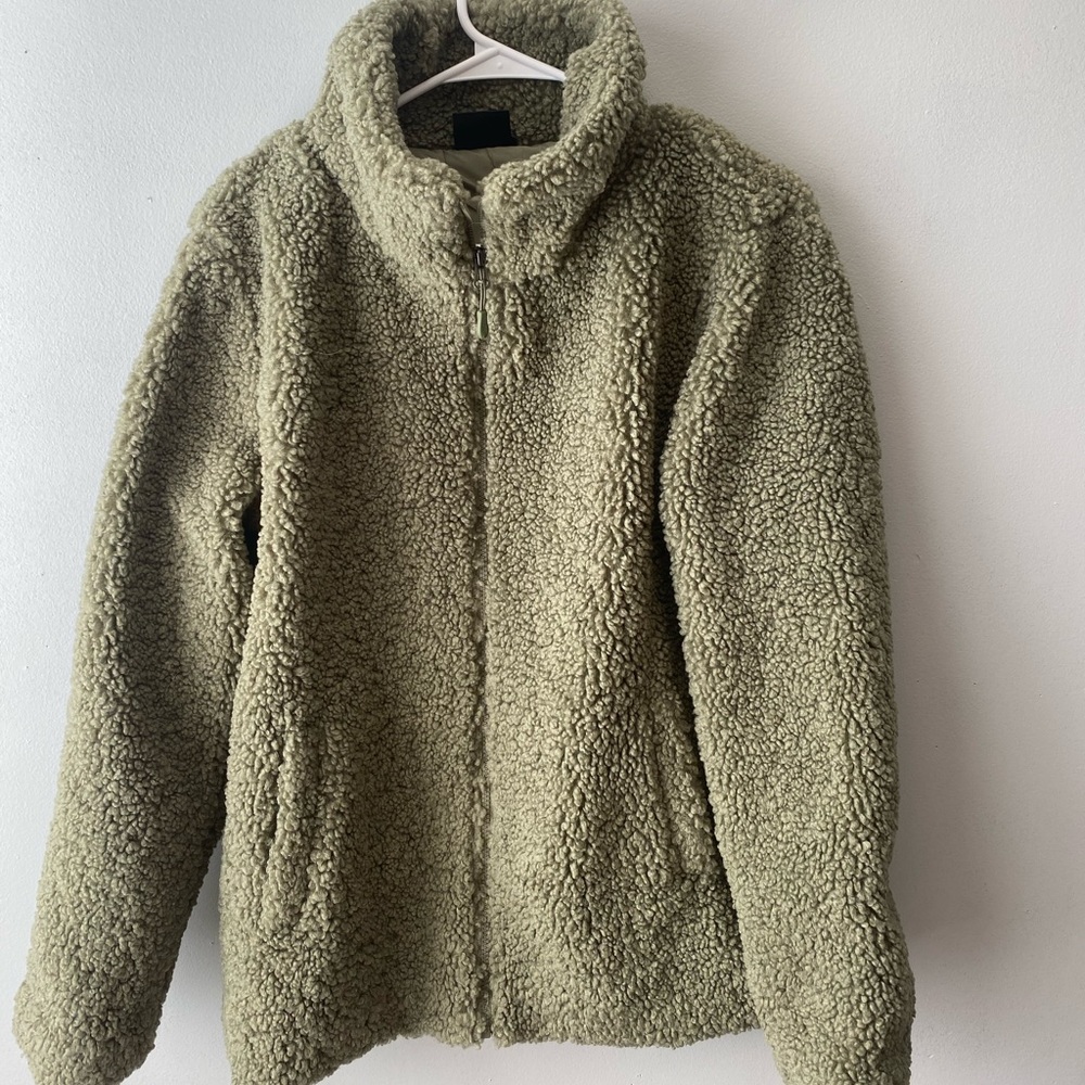 sherpa zip jacket